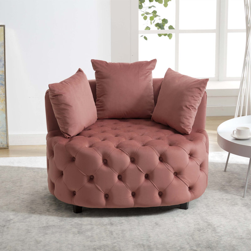 Wayfair pink accent chair discount
